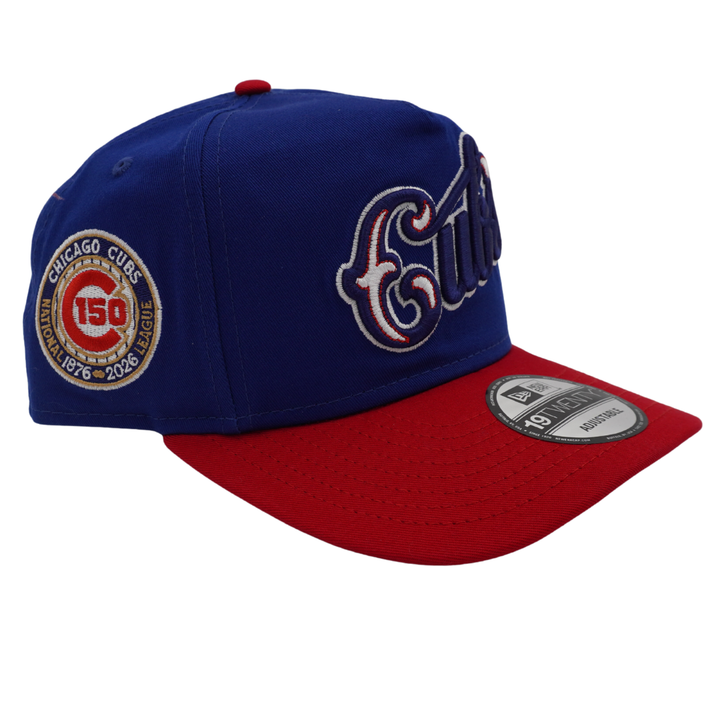 Chicago Cubs 150th Anniversary Vintage Script Snapback Cap by New Era Cap New Era
