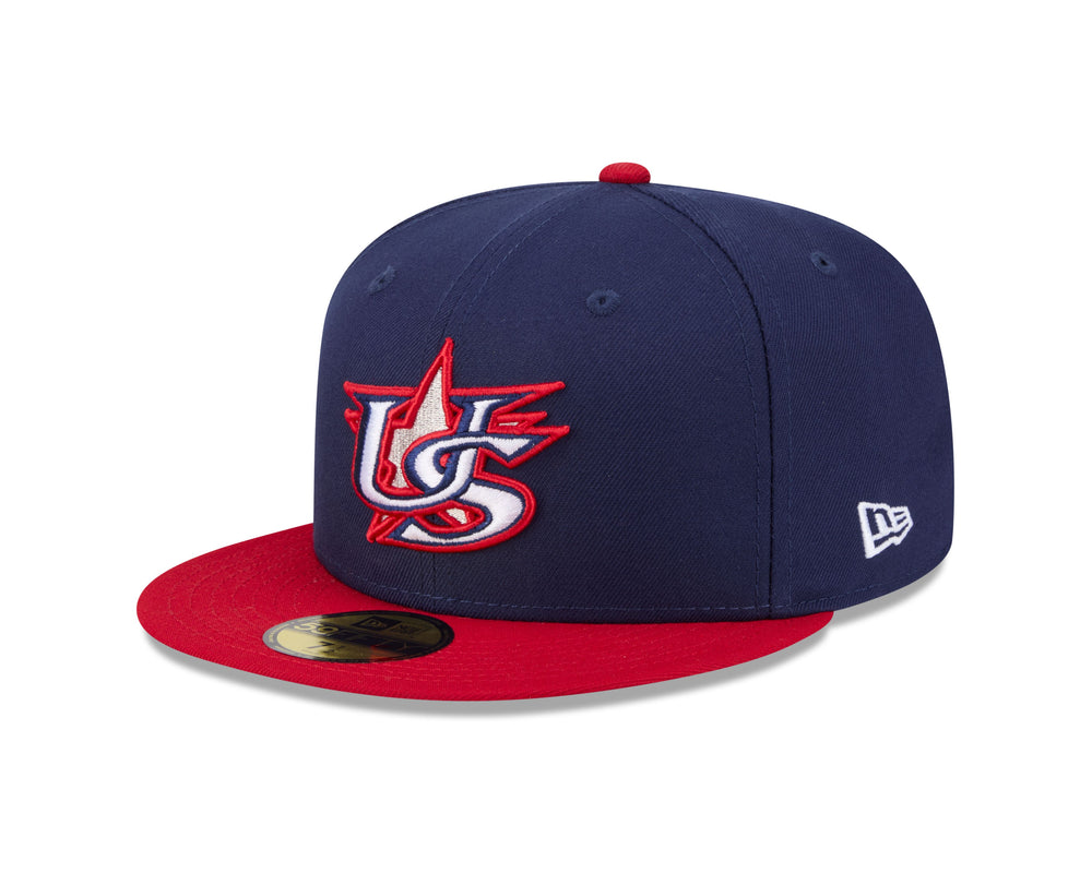 USA Baseball World Baseball Classic 5950 Fitted Cap by New Era Caps NEW ERA CAP COMPANY
