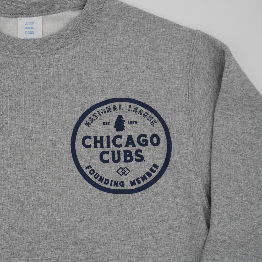 Chicago Cubs 150th Anniversary Founding Member Crewneck Sweatshirt by New Era New Era