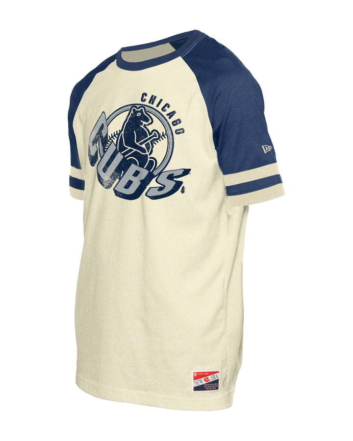 Chicago Cubs 1914 Cream &amp; Navy Tee by New Era Short Sleeve Tees NEW ERA CAP COMPANY