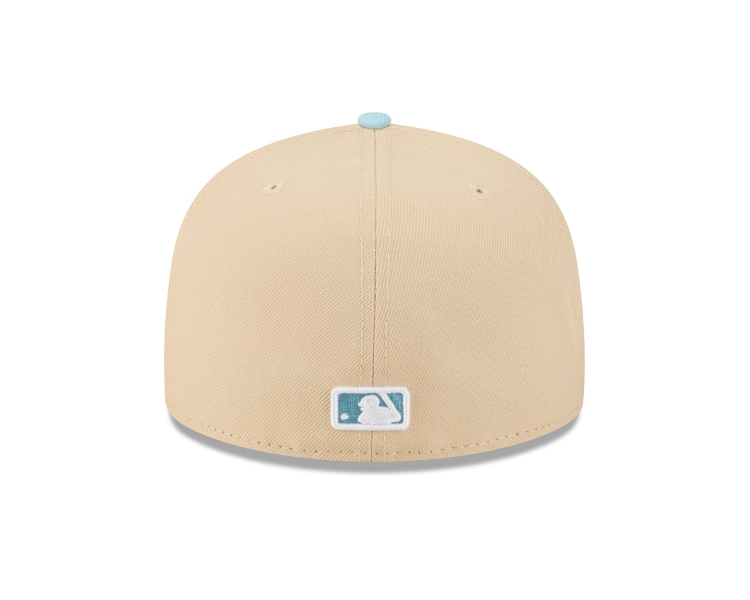 Chicago Cubs Logo 2-Tone Color Pack 59FIFTY Blue Tan Cap by New Era Caps NEW ERA CAP COMPANY