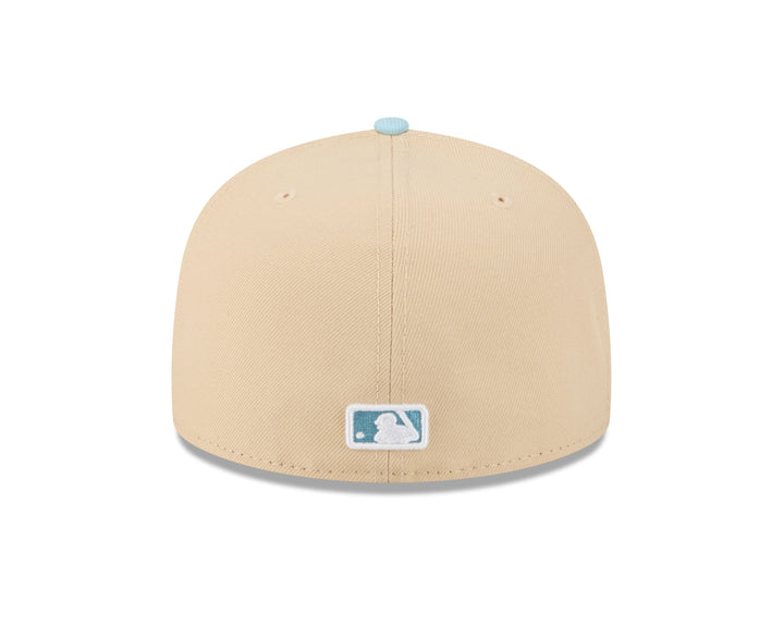 Chicago Cubs Logo 2-Tone Color Pack 59FIFTY Blue Tan Cap by New Era Caps NEW ERA CAP COMPANY