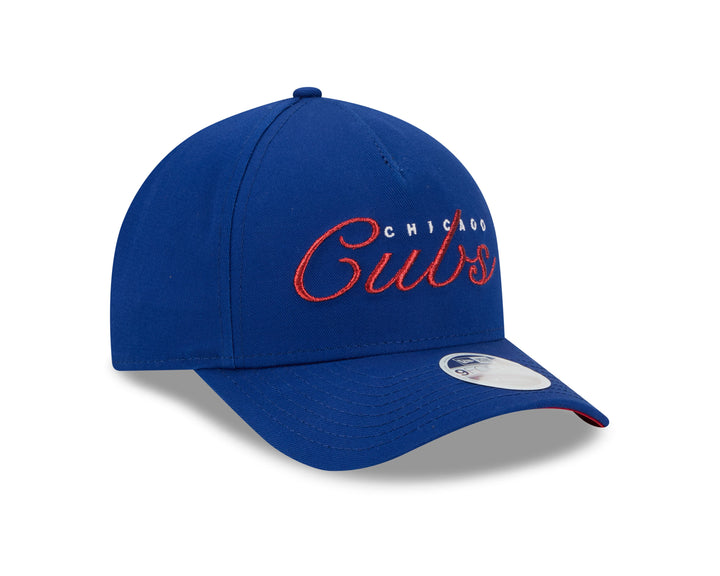 Chicago Cubs Metallic Script Women's Royal 9Forty Cap by New Era NEW ERA CAP COMPANY INC