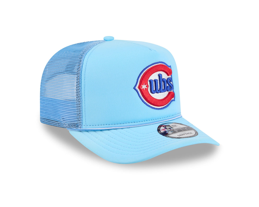 Chicago Cubs Blues Alternate Worn Trucker 9FIFTY Snapback Cap Royal by New Era Caps New Era