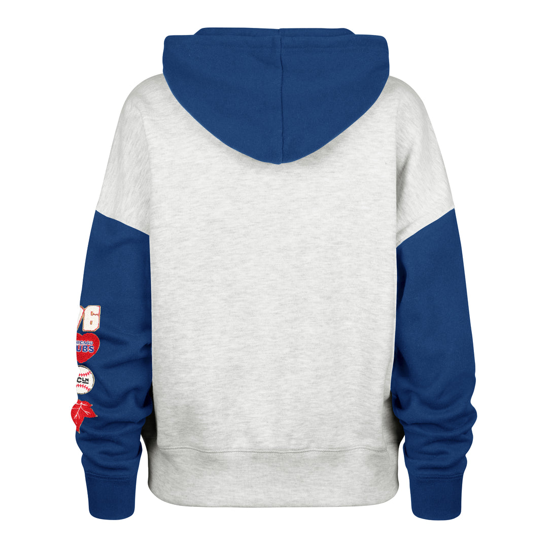 Chicago Cubs x Stoney Clover Lane Logo Patch Sleeve Colorblock Full-Zip Sweatshirt TWINS ENTERPRISE INC