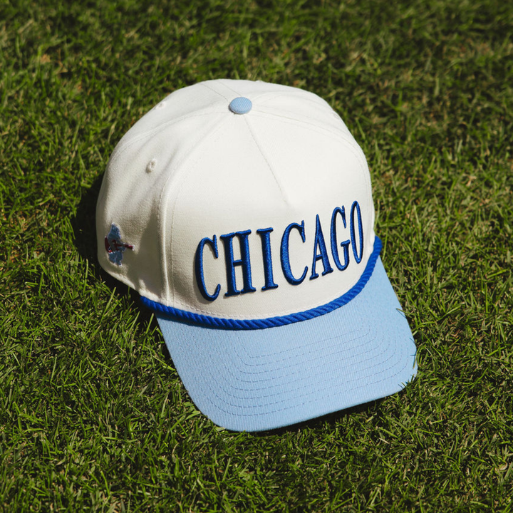 Chicago Cubs x Alice &amp; Wonder Two-Tone Rope 940 Cap — Light Blue Caps NEW ERA CAP COMPANY