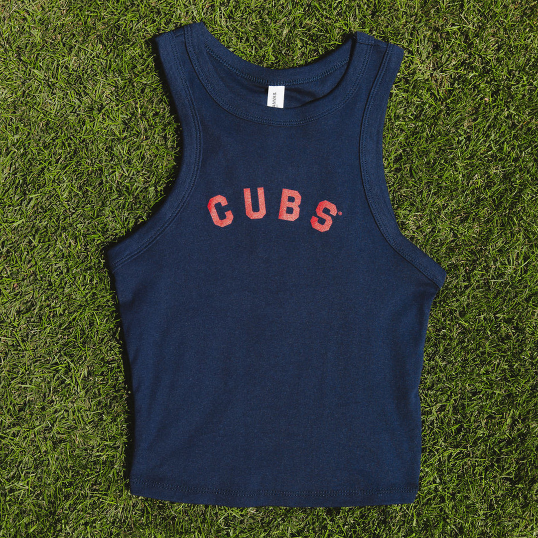 Chicago Cubs x Alice & Wonder Cubs Baby Tank — Navy Shirts SOFT AS A GRAPE