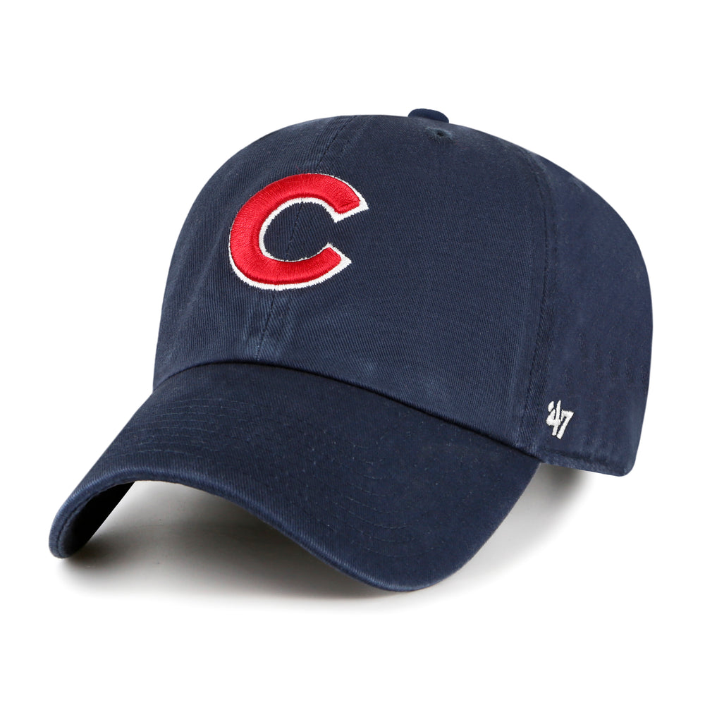 Chicago Cubs Logo Heritage USA Flag Cap Navy by '47 Brand Caps TWINS ENTERPRISE INC