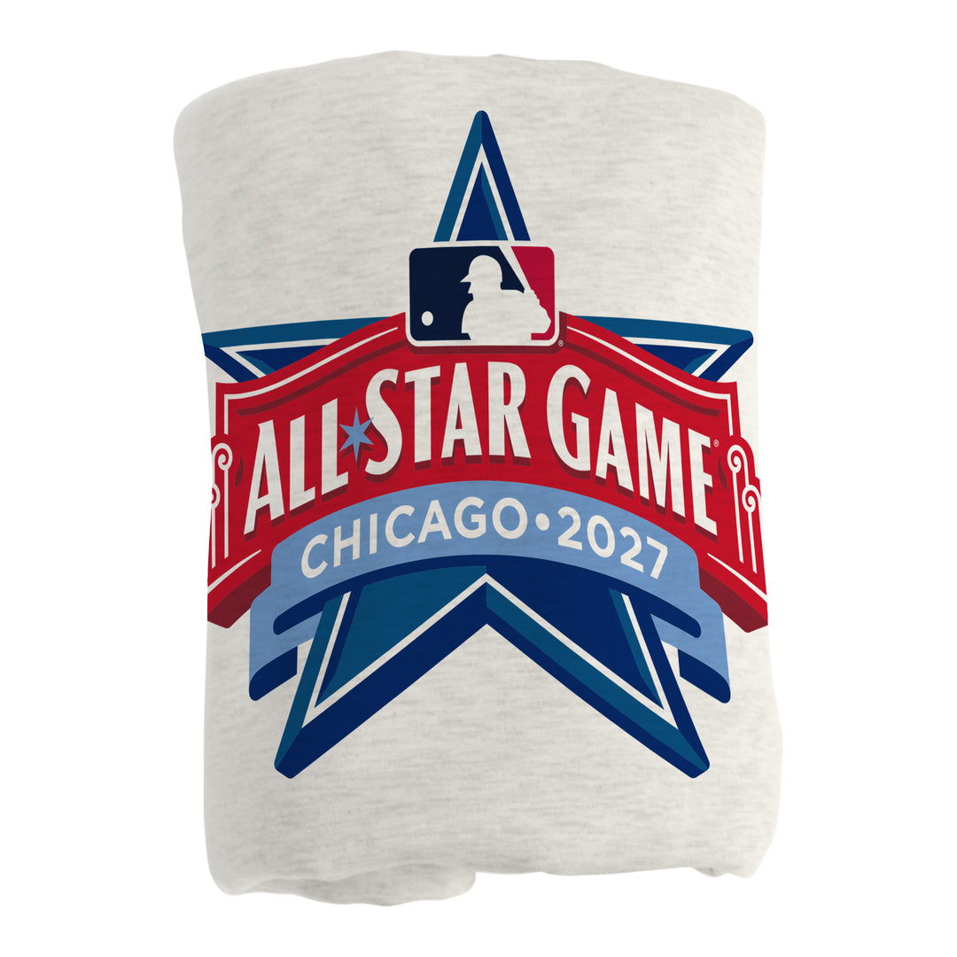Chicago Cubs 2027 All-Star Game Fleece Throw Blanket Blanket LOGO BRANDS