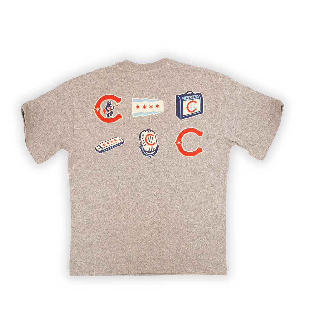 Chicago Cubs Alternate Logo Lockup Tee by '47 Brand Shirts TWINS ENTERPRISE INC