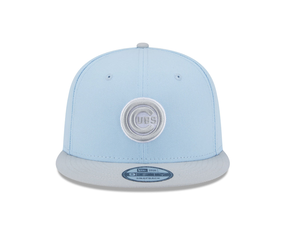 Chicago Cubs Bullseye Two Tone Light Blue 9Fifty Snapback Cap by New Era Caps Ivy Shop