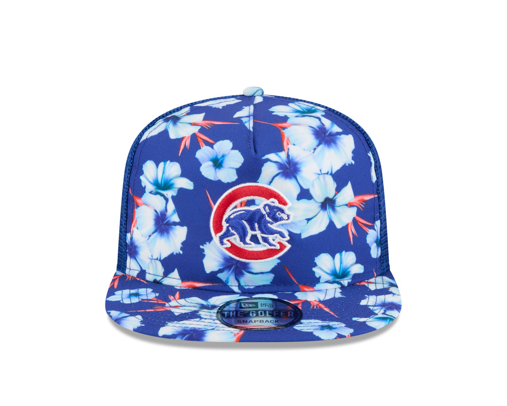 Chicago Cubs Flower Pattern Golfer Cap by New Era Caps NEW ERA CAP COMPANY INC