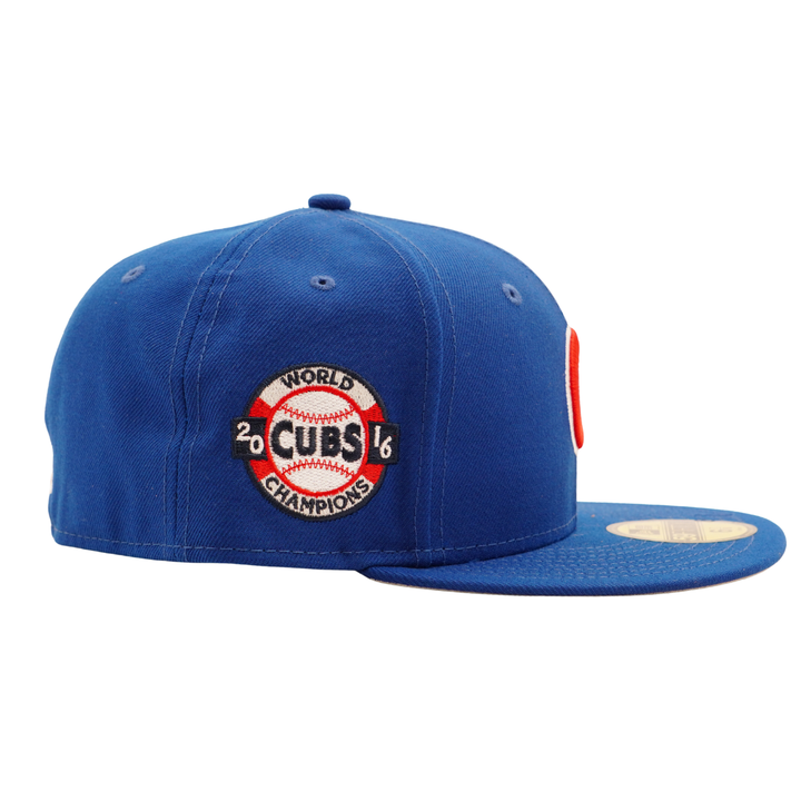 Chicago Cubs 2016 World Series 10th Anniversary Patch 59FIFTY Fitted Cap by New Era Caps NEW ERA CAP COMPANY