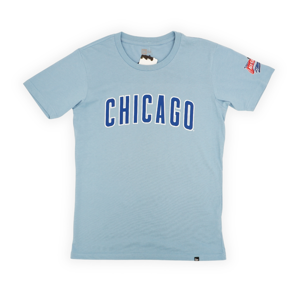Chicago Cubs 2027 All-Star Game Chicago Light Blue Women's T-Shirt by New Era T-Shirt NEW ERA CAP COMPANY