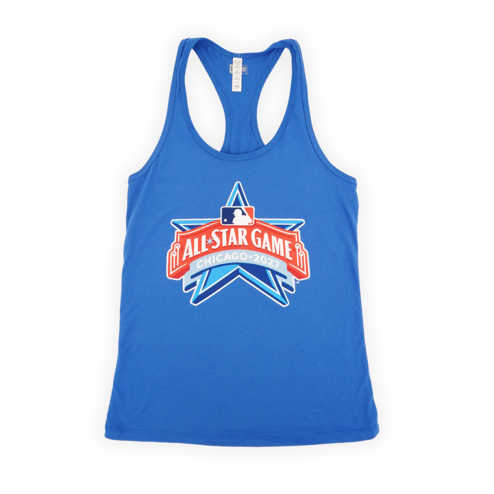 Chicago Cubs 2027 All-Star Game Logo Royal Women's Tank Top by New Era T-Shirt NEW ERA CAP COMPANY