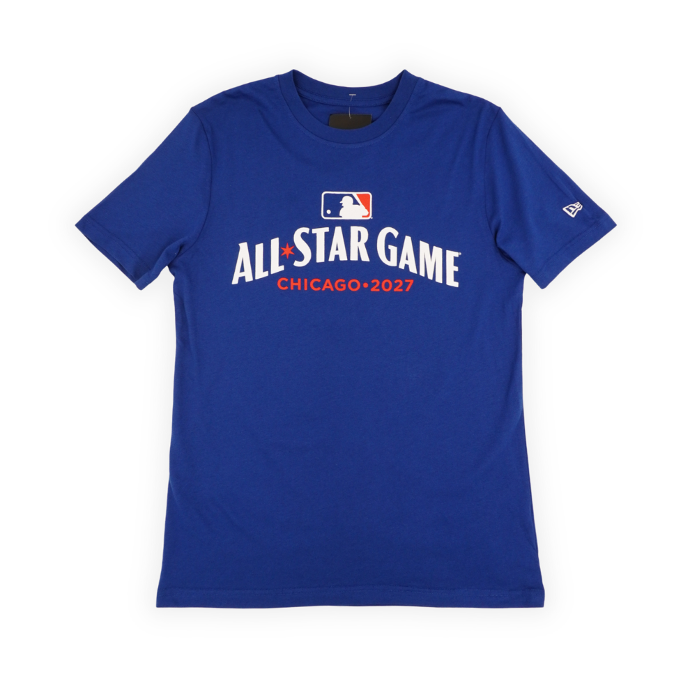 Chicago Cubs 2027 All-Star Game History Logos T-Shirt by New Era T-Shirt NEW ERA CAP COMPANY