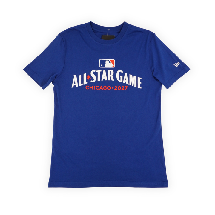 Chicago Cubs 2027 All-Star Game History Logos T-Shirt by New Era T-Shirt NEW ERA CAP COMPANY