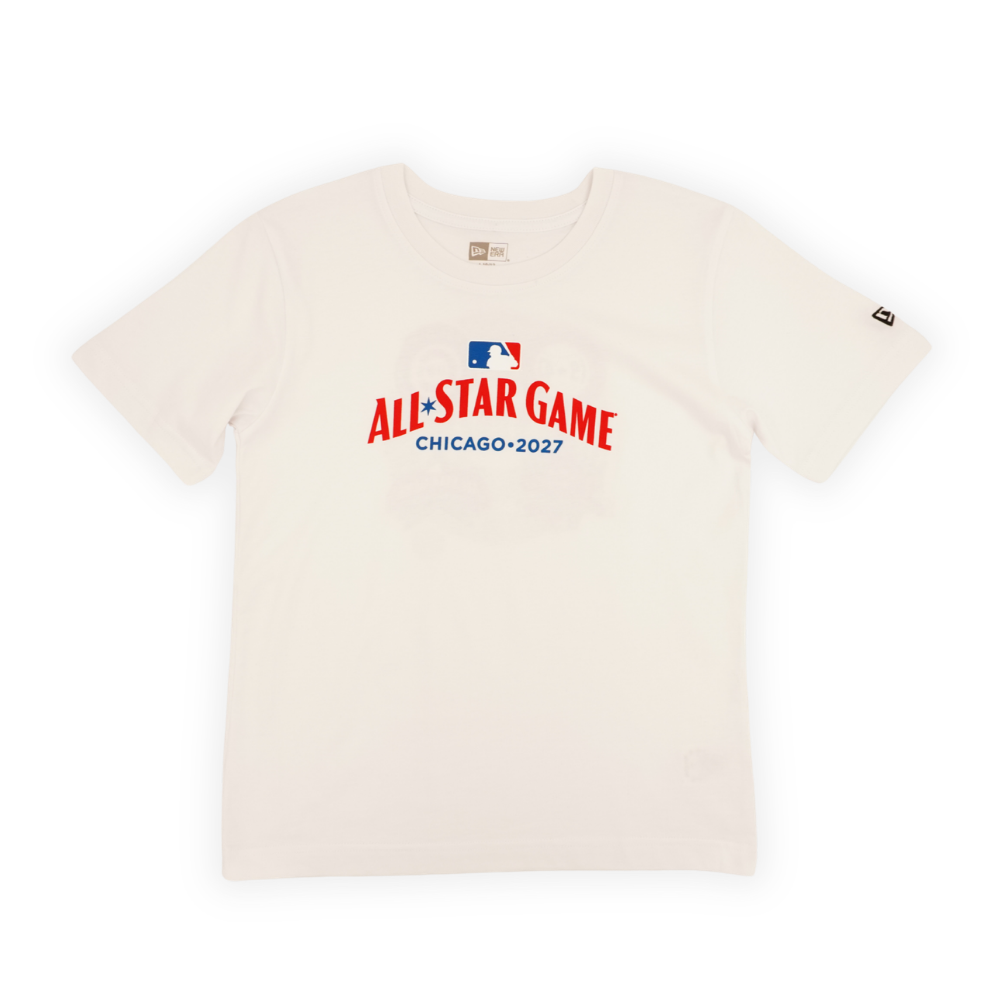 Chicago Cubs 2027 All-Star Game History Logos Youth T-Shirt by New Era T-Shirt NEW ERA CAP COMPANY