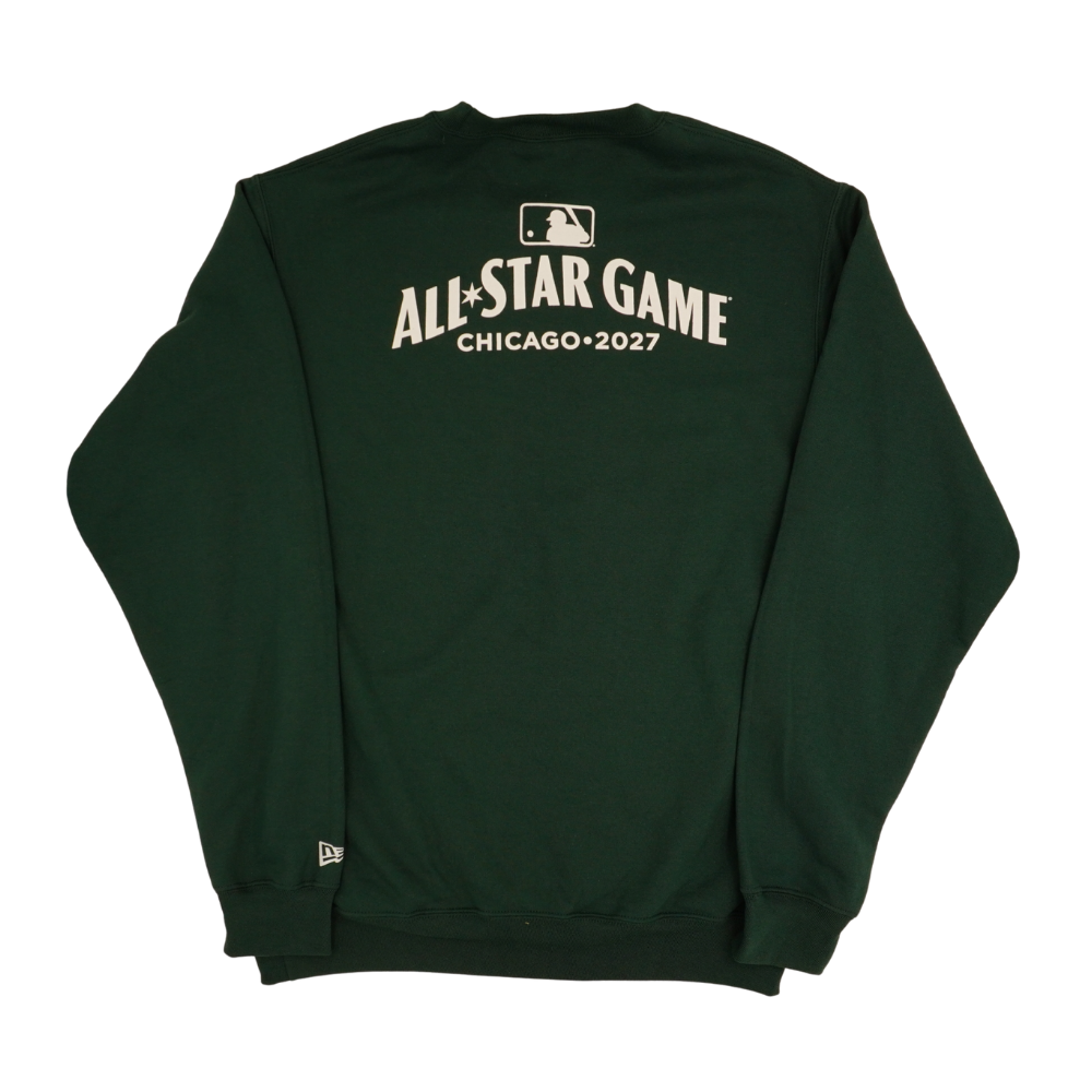 Chicago Cubs 2027 All-Star Game Green Clock Crew Sweatshirt by New Era Sweatshirts & Hoodies NEW ERA CAP COMPANY