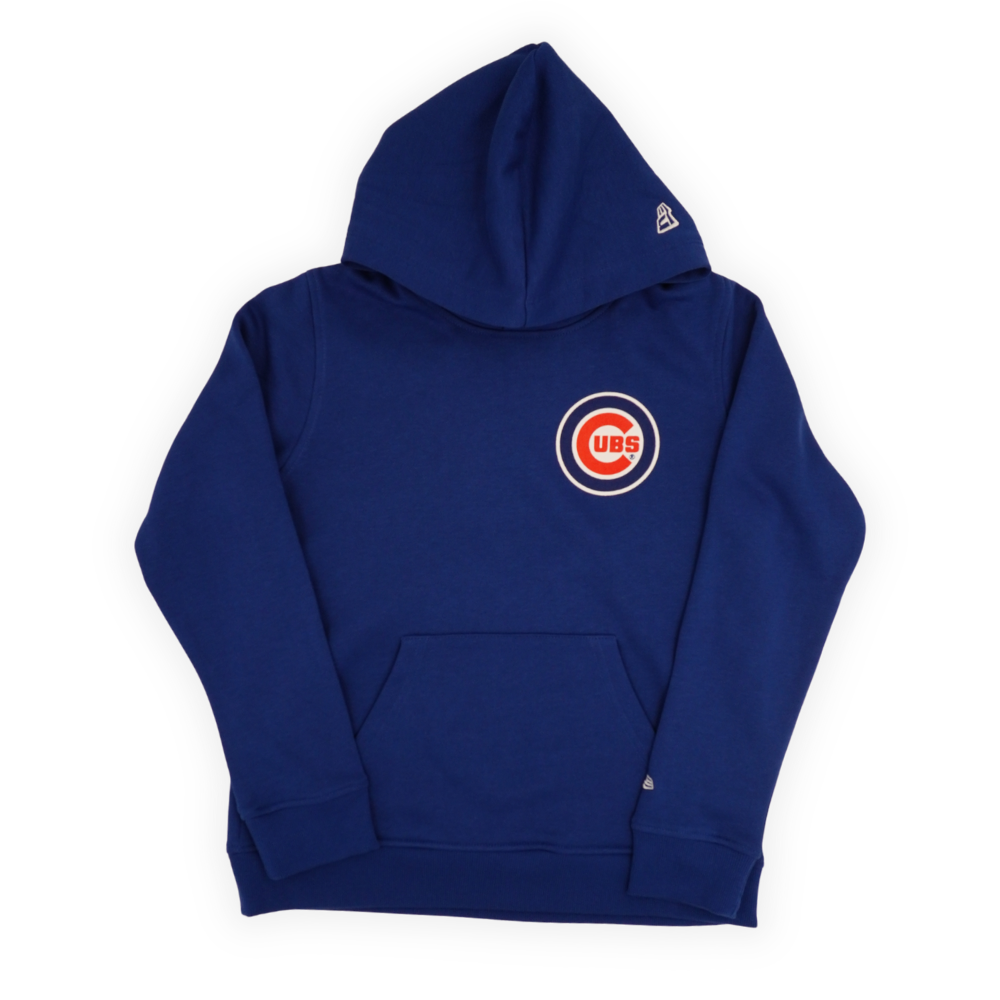 Chicago Cubs 2027 All-Star Game Logo Backer Hood Youth Hoodie by New Era Hoodie NEW ERA CAP COMPANY