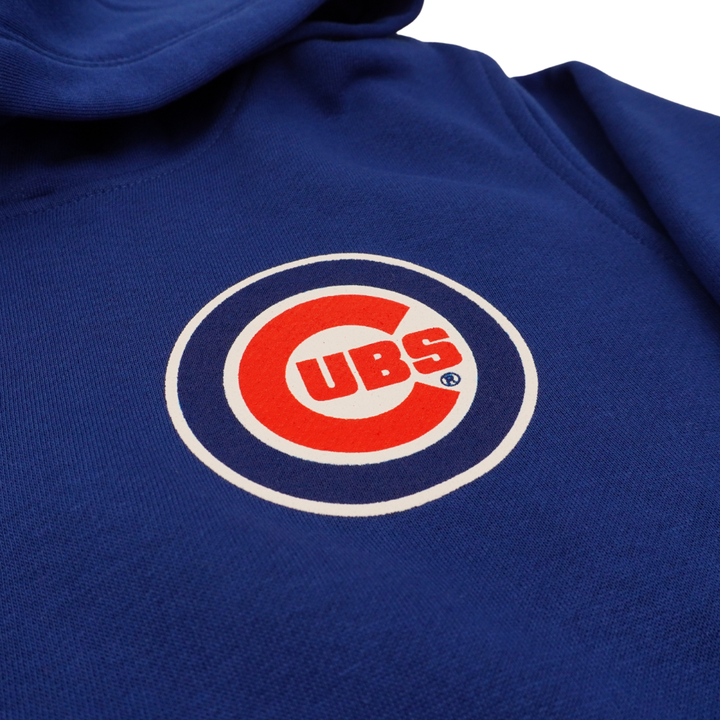 Chicago Cubs 2027 All-Star Game Logo Backer Hood Youth Hoodie by New Era Hoodie NEW ERA CAP COMPANY