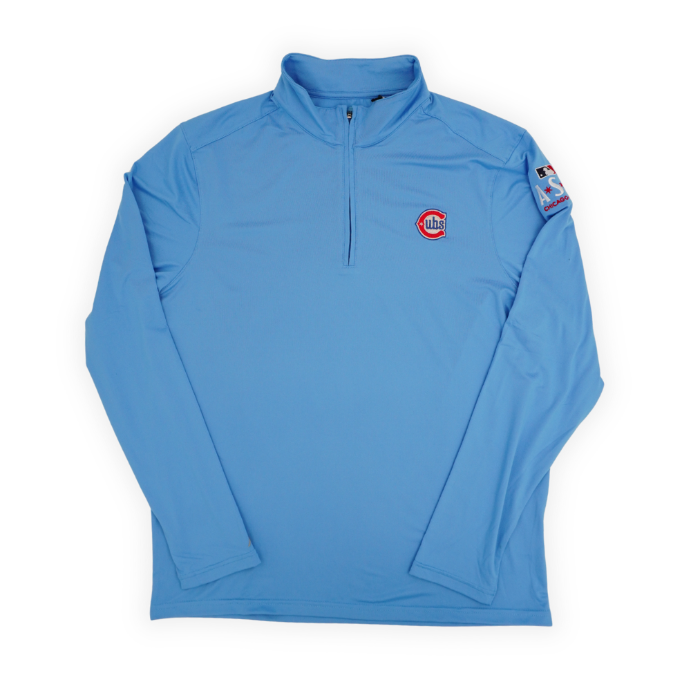 Chicago Cubs All-Star Game Horizontal Alternate Logo Light Blue Intent Zip Jacket by Antigua Sweatshirts & Hoodies THE ANTIGUA GROUP