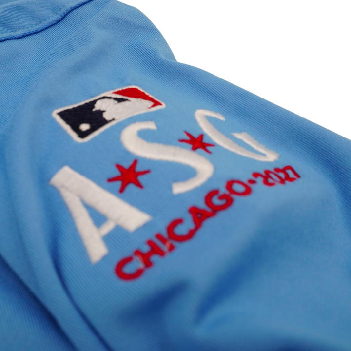 Chicago Cubs All-Star Game Horizontal Alternate Logo Light Blue Intent Zip Jacket by Antigua Sweatshirts &amp; Hoodies THE ANTIGUA GROUP