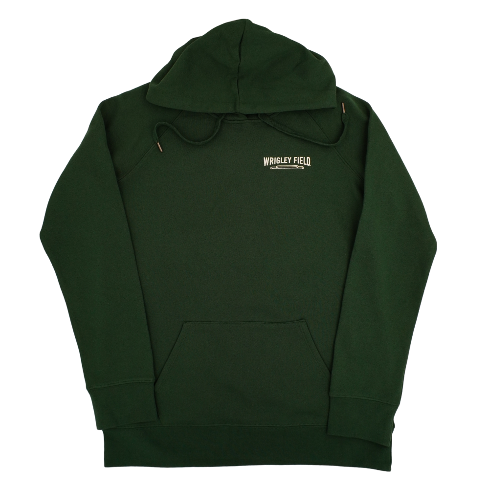 Chicago Cubs 2027 All-Star Game Wrigley Field Hood Green Women's Hoodie by New Era Hoodie NEW ERA CAP COMPANY