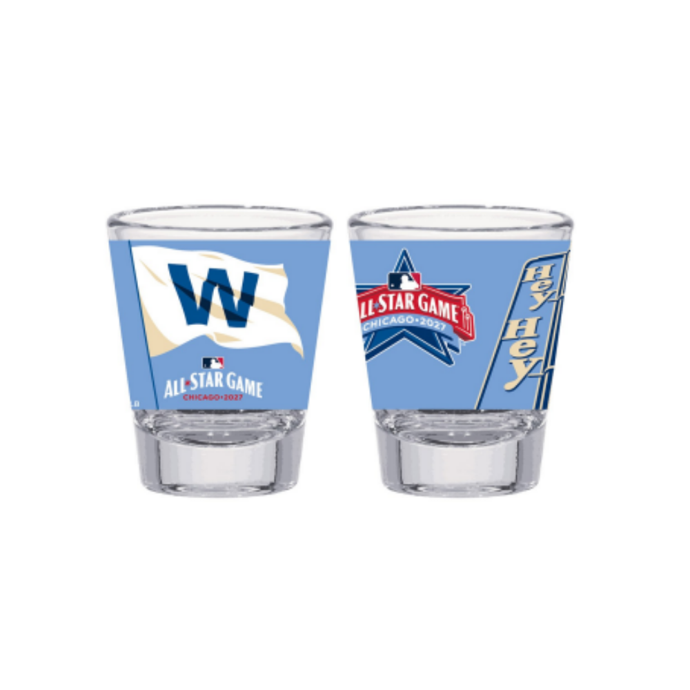 Chicago Cubs 2027 All-Star Game W Flag Shot Glass Drinkware WINCRAFT INCORPORATED