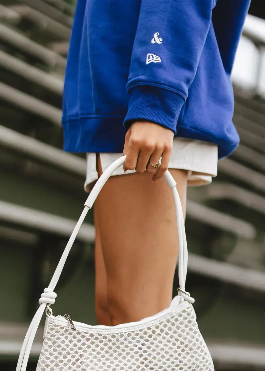 Chicago Cubs X Alice & Wonder Cubbies Puff Royal Blue Sweatshirt Sweatshirts & Hoodies Ivy Shop