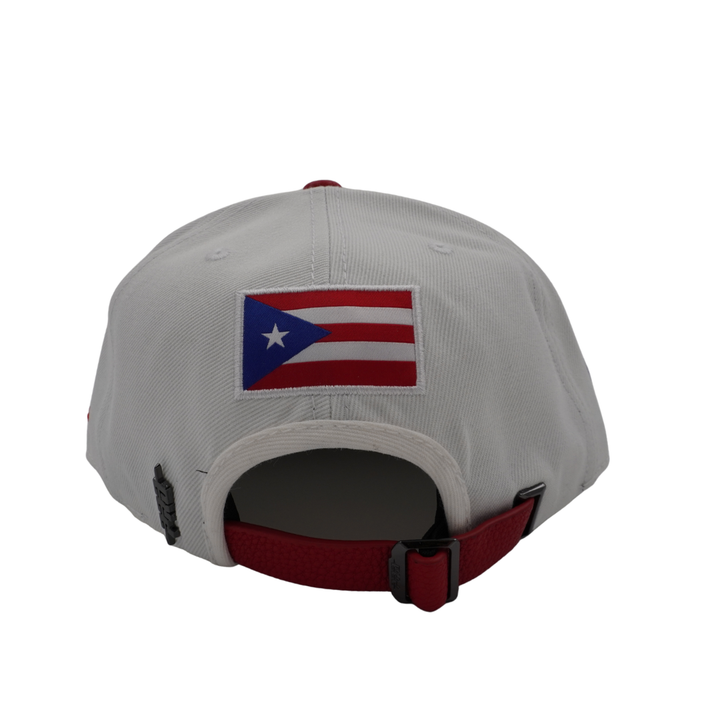 Chicago Cubs Puerto Rico Flag Leather Adjustable Cap by Pro Standard Caps PRO STANDARD