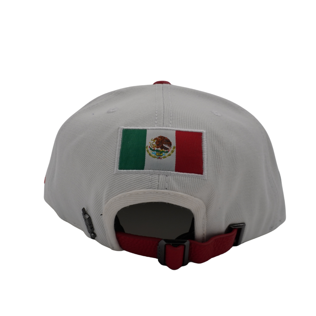Chicago Cubs Mexico Flag Leather Adjustable Cap by Pro Standard Caps PRO STANDARD