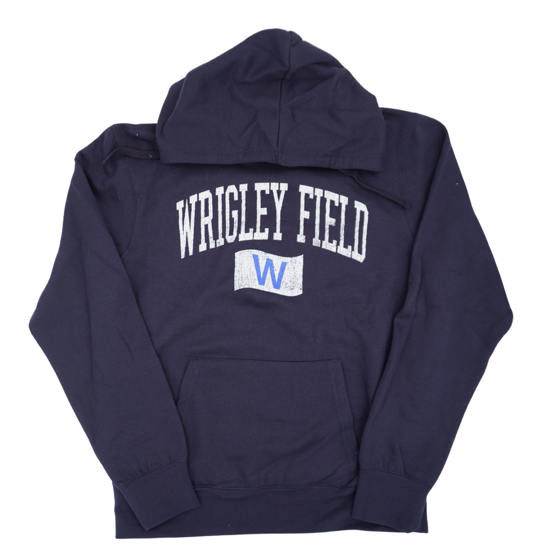 Wrigley Field Flag Blend Hoodie - Navy Sweatshirts & Hoodies Ivy Shop