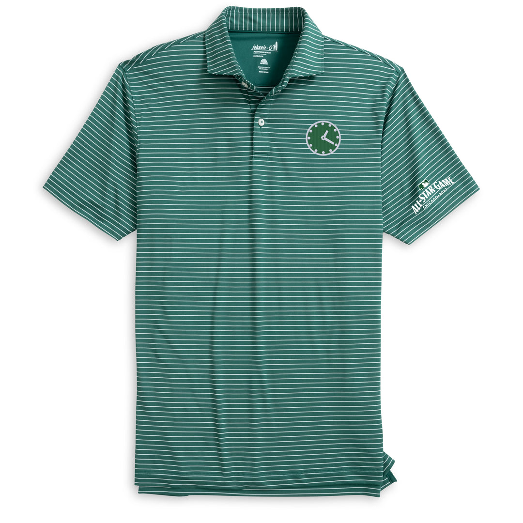 Chicago Cubs All-Star Game Clock Horizontal Green Beau Polo by Johnnie-O Polo JOHNNIE O