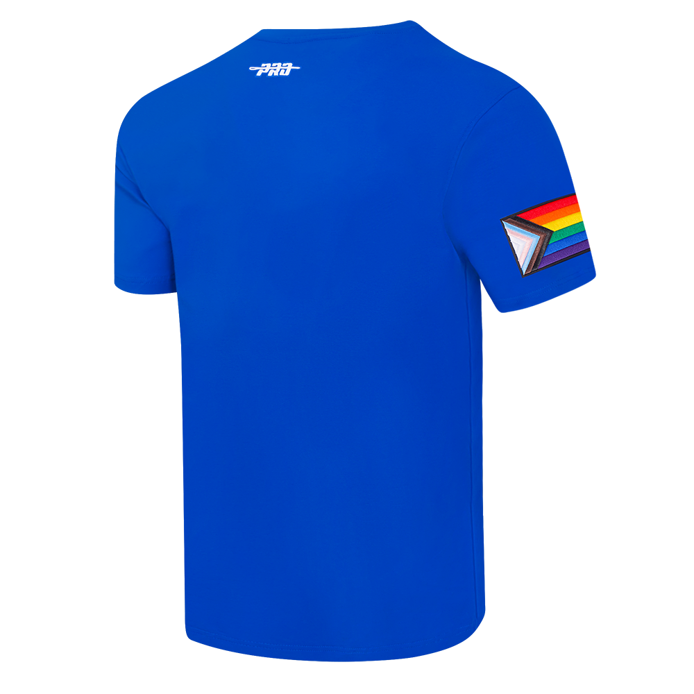 Chicago Cubs Rainbow Bullseye Pride Tee in Royal Blue by Pro Standard Short Sleeve Tees PRO STANDARD