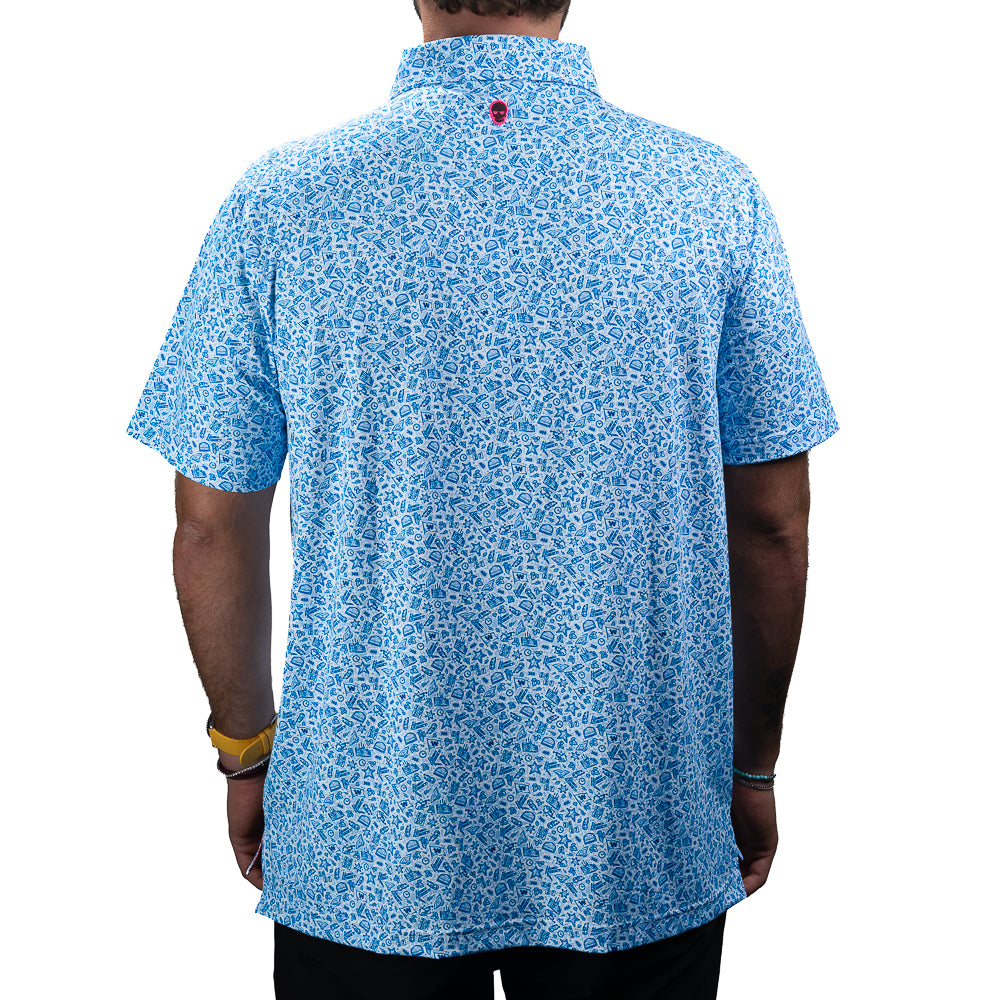 Chicago Cubs All-Star Game All-Over Print Polo by SWAG Polos SWAG