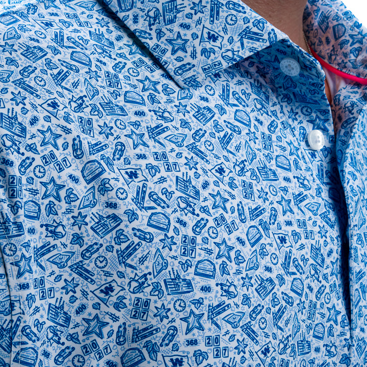 Chicago Cubs All-Star Game All-Over Print Polo by SWAG Polos SWAG