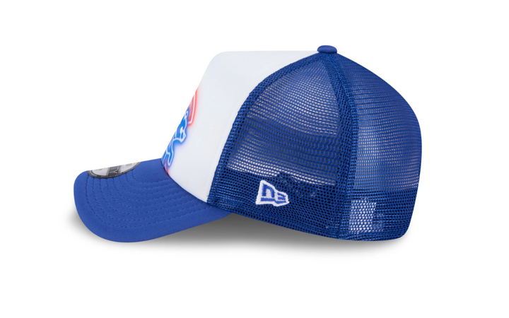 Chicago Cubs Painted Walking Bear White &amp; Royal Toddler 9Forty Trucker Cap by New Era Caps NEW ERA CAP COMPANY