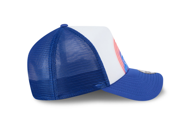 Chicago Cubs Painted Walking Bear White &amp; Royal Toddler 9Forty Trucker Cap by New Era Caps NEW ERA CAP COMPANY