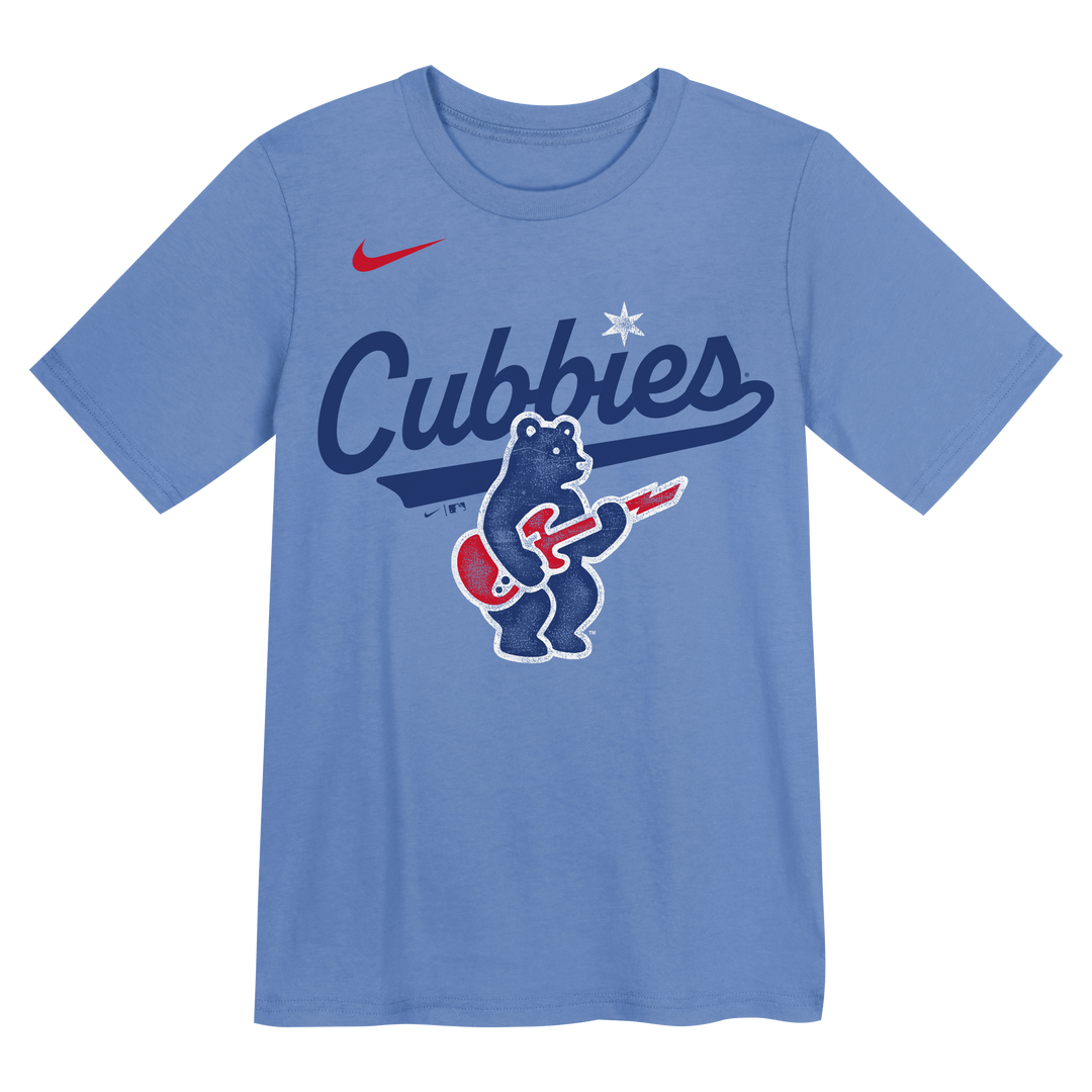 Chicago Cubs Blues Alternate Rock Bear Youth Tee by Nike T-Shirt OUTERSTUFF LLC