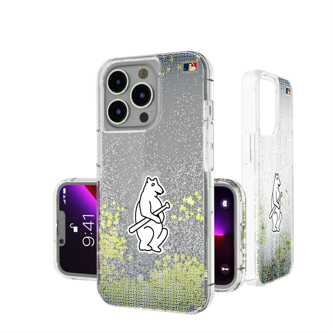 Chicago Cubs 1914 - Cooperstown Collection Linen Glitter Phone Case Phone Cases Keyscaper