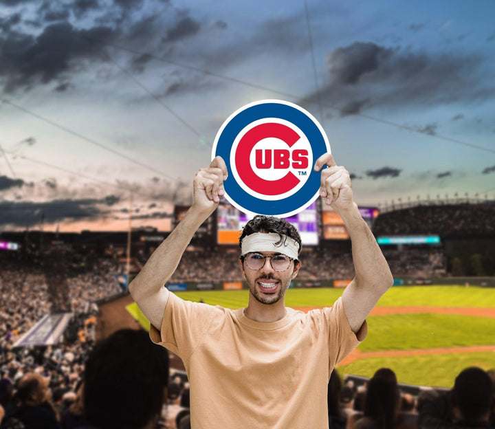 Logo - Big Head - Official MLB - Chicago Cubs - Foam Core Cutout Big Head UNASSIGNED