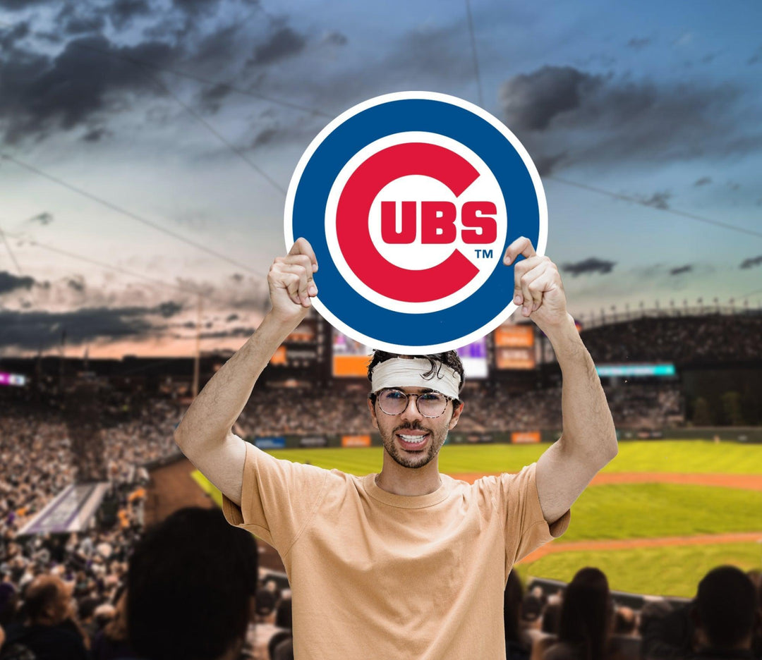 Logo - Big Head - Official MLB - Chicago Cubs - Foam Core Cutout Big Head UNASSIGNED