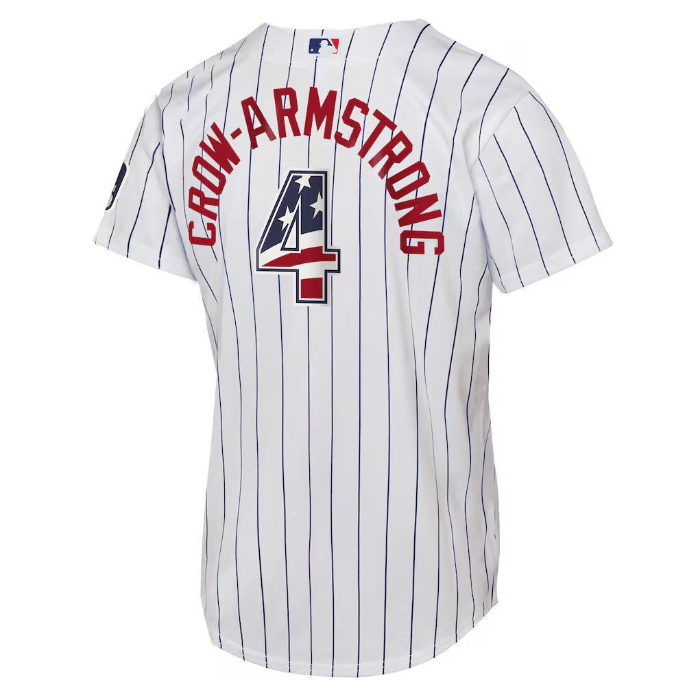 Chicago Cubs Pete Crow-Armstrong Home USA 250 Youth Jersey Jerseys Outerstuff