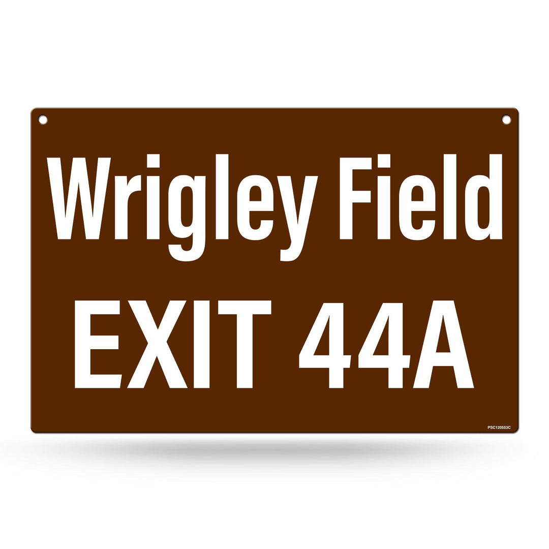 Wrigley Field Rico Brown Exit Sign Signs RICO IND